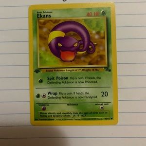 Super rare first edition ekans!!